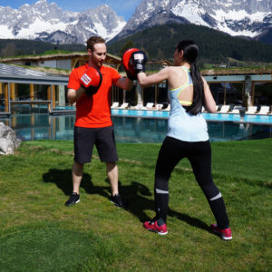 Boxtraining mit Björn im Stanglwirt Bio- und Wellnesshotel in Tirol