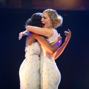 Gaby Fondja und Miss Earth Schweiz 2015 Corinne Schädler