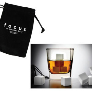 Gewinne Goodies für «FOCUS» Set weissen Whiskey Steinen