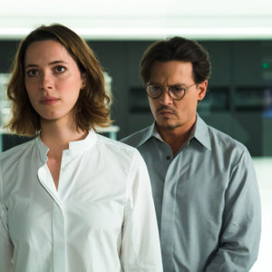 Johnny Depp und Rebecca Hall - Verlosung: Bluray «Transcendence» zu gewinnen