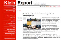 Klein Report berichtet über fashionpaper.ch: Goldbach Audience vermarktet Lifestyle-Portal fashionpaper.ch