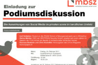 MBSZ Podiumsdiskussion – Auswirkungen von Social Media